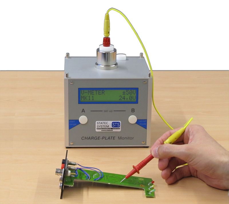 ESD Charge Plate Monitor Electrofieldmeter Contact Voltmeter Periodic Checking Ionizers Test Measure